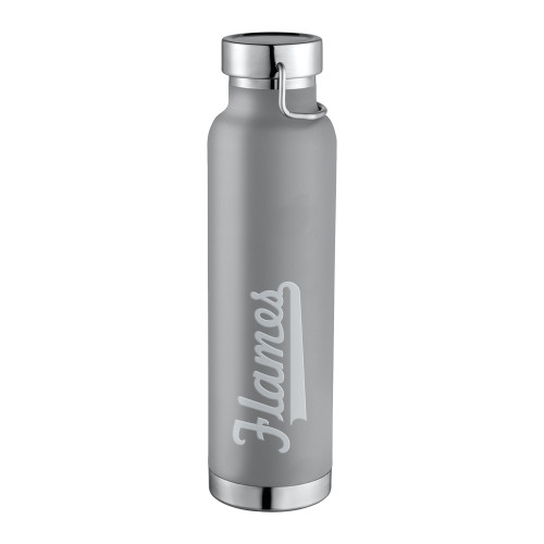  Thor Copper Vacuum Insulated Grey Bottle 22oz - Flames Script Engraved