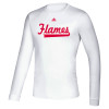 Thumbnail image for  Adidas White Creator Performance Long Sleeve Tee