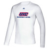 Thumbnail image for  Adidas White Creator Performance Long Sleeve Tee