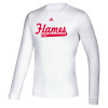 Thumbnail image for  Adidas White Creator Performance Long Sleeve Tee