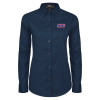 Thumbnail image for  Womens Navy Twill Button Down Long Sleeve 
