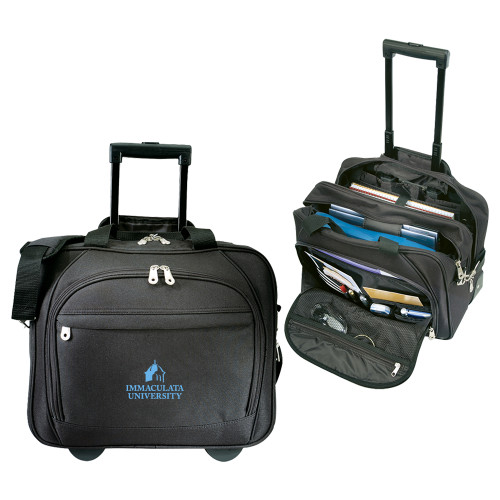 Immaculata Black Embassy Plus Rolling Computer Brief