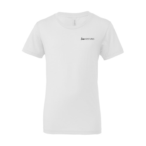 Bella + Canvas Youth White Jersey T Shirt-InnVentures