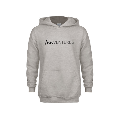 Youth Grey Fleece Hood-InnVentures