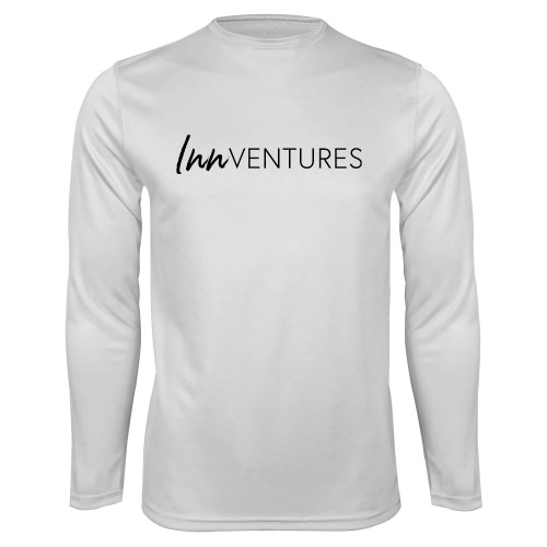 White Performance Long Sleeve Shirt-InnVentures