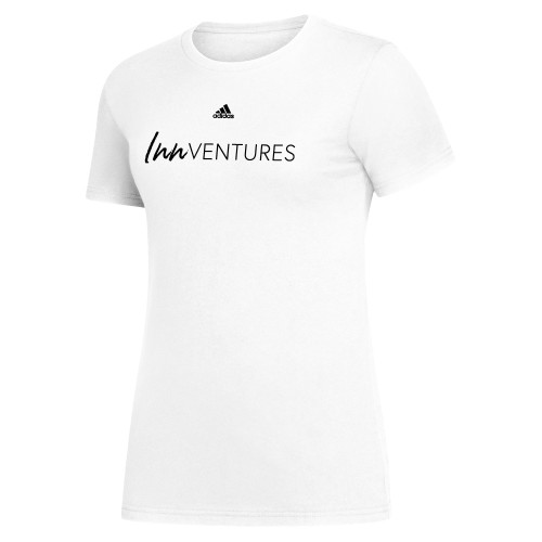Adidas Womens White Amplifier Tee-Adidas - InnVentures