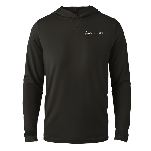 Black Long Sleeve Hooded Tee-InnVentures