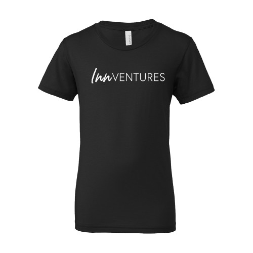 Bella + Canvas Youth Black Jersey T Shirt-InnVentures