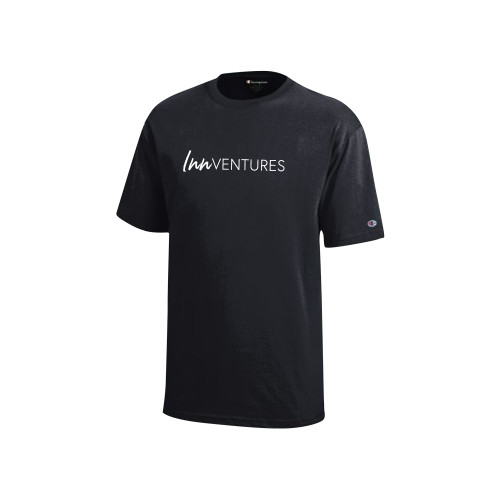 Champion Youth Black Short Sleeve Tee-InnVentures