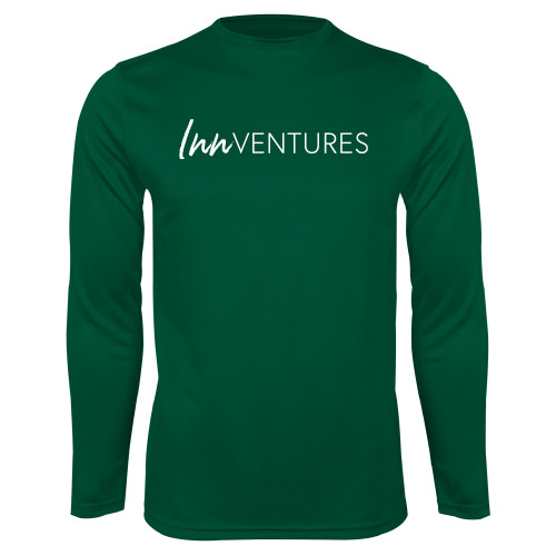 Dark Green Performance Long Sleeve Shirt-InnVentures