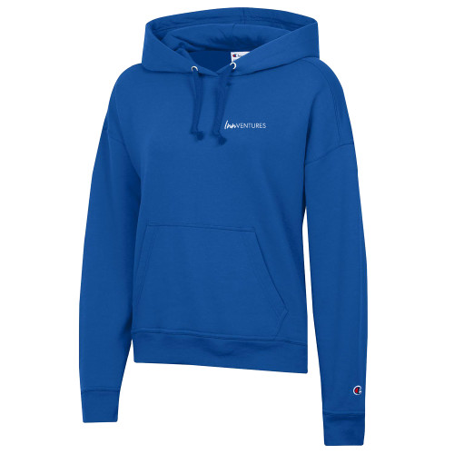 Champion Womens Royal Powerblend Pullover Hood-InnVentures