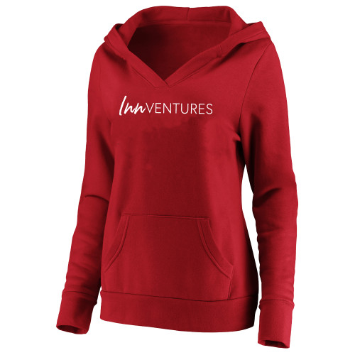 Womens Plus Red Hoodie-InnVentures - PLUS