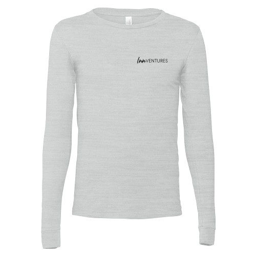 Bella + Canvas Ash Grey Jersey Cotton Long Sleeve T Shirt-InnVentures