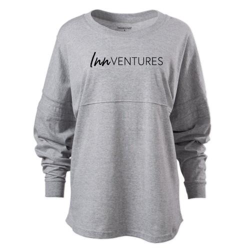 Boxercraft Womens Oxford Grey Heather Pom Pom Jersey Tee-InnVentures