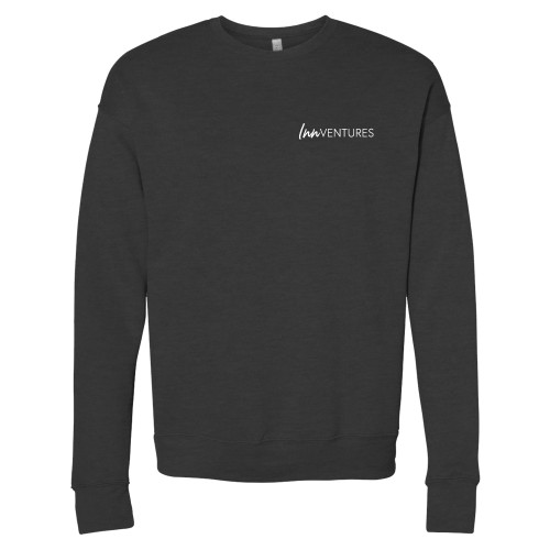Bella + Canvas Dark Grey Heather Fleece Crew-InnVentures
