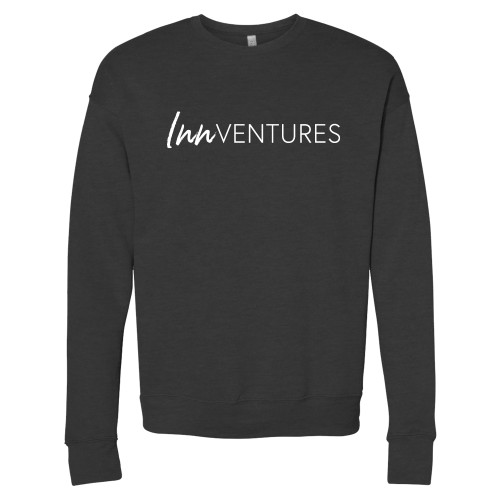 Bella + Canvas Dark Grey Heather Fleece Crew-InnVentures