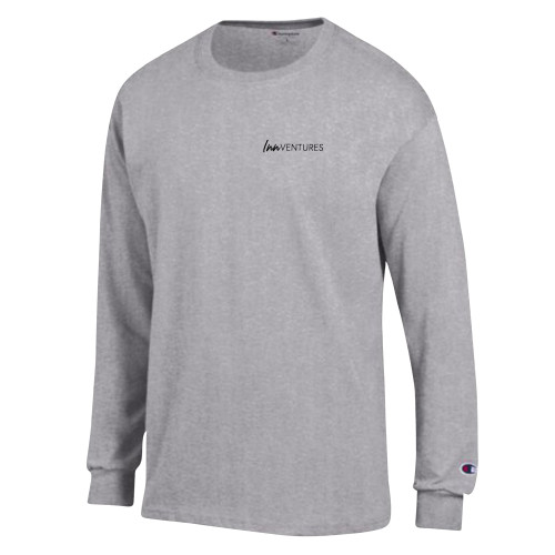 Champion Oxford Grey Long Sleeve T Shirt-InnVentures