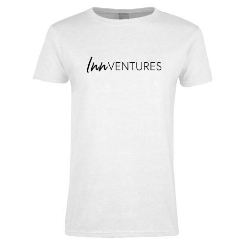 Womens White Short Sleeve Tee-InnVentures