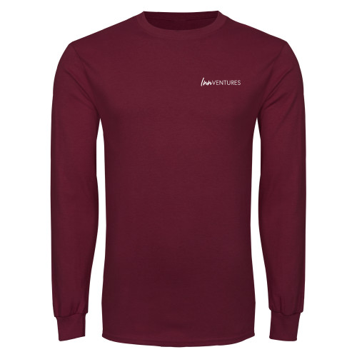 Maroon Long Sleeve T Shirt-InnVentures