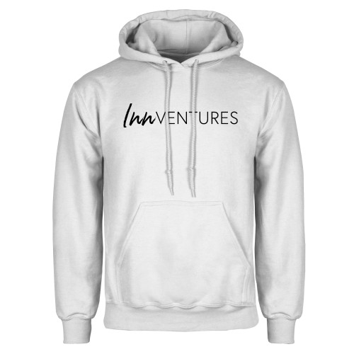 White Fleece Hoodie-InnVentures