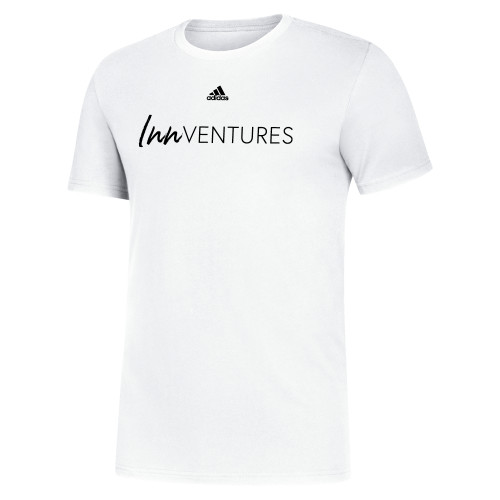 Adidas White Fresh Tee-Adidas - InnVentures