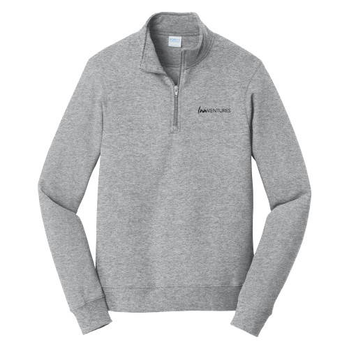 Port & Co Athletic Heather Fan Favorite Fleece 1/4 Zip Pullover-InnVentures