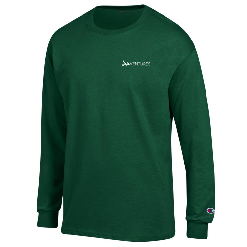 Champion Dark Green Long Sleeve T Shirt-InnVentures