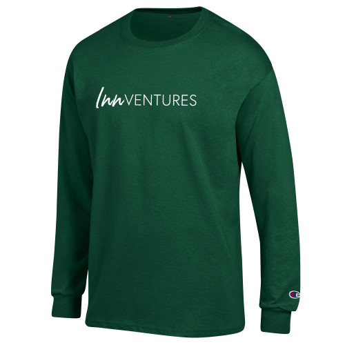 Champion Dark Green Long Sleeve T Shirt-InnVentures