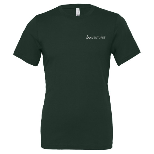 Bella + Canvas Forest Green Jersey Cotton T Shirt-InnVentures
