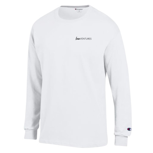 Champion White Long Sleeve T Shirt-InnVentures