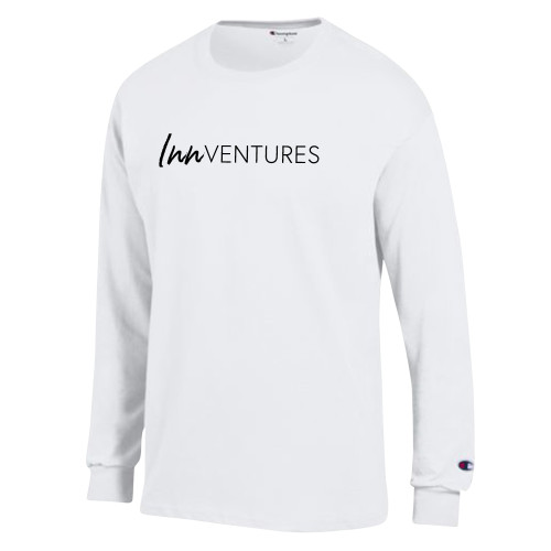 Champion White Long Sleeve T Shirt-InnVentures