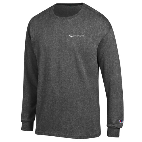Champion Granite Heather Long Sleeve T Shirt-InnVentures