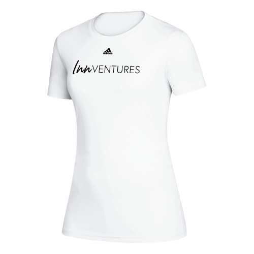 Adidas Womens White Creator Performance Tee-Adidas - InnVentures