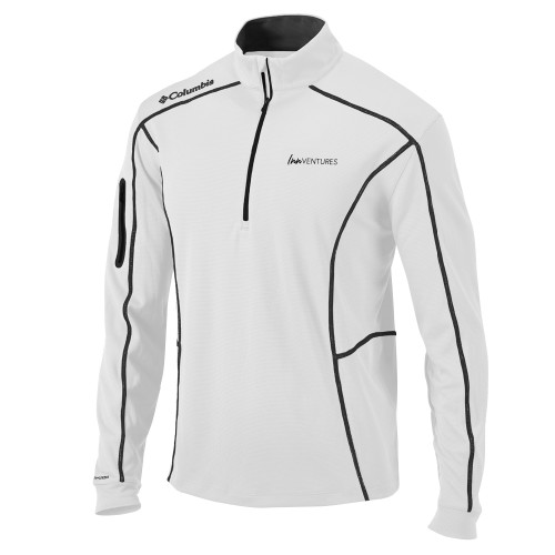 Columbia White Omni Wick Shotgun 1/4 Zip-InnVentures