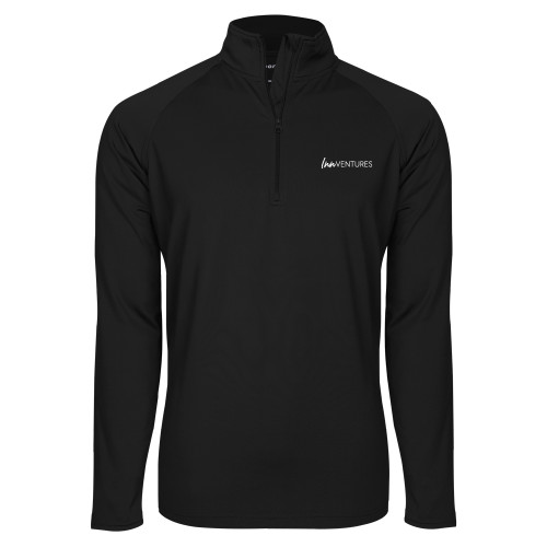 Sport Tek Black Sport Wick Stretch 1/2 Zip Pullover-InnVentures