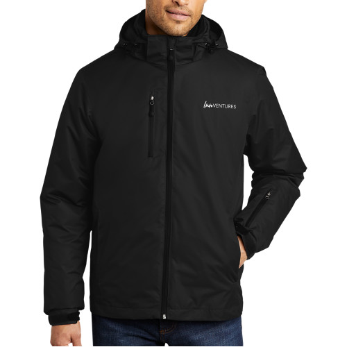 Black Vortex Waterproof 3 in 1 Jacket-InnVentures