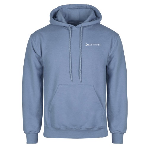 Light Blue Fleece Hoodie-InnVentures