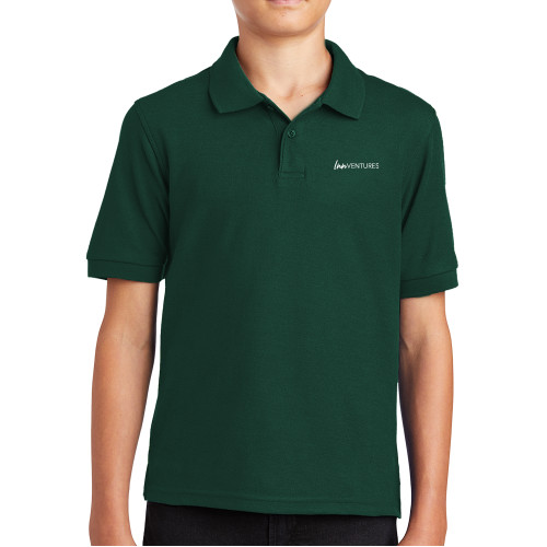 Youth Dark Green Silk Touch Polo-InnVentures