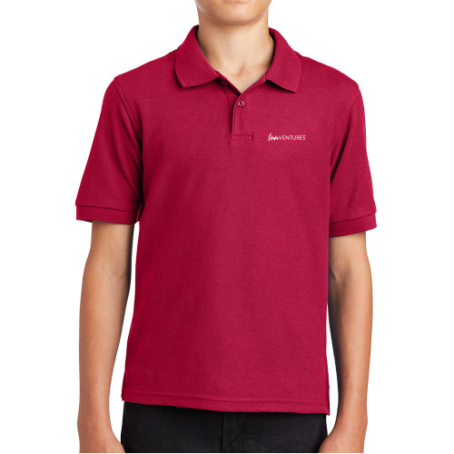 Youth Red Silk Touch Polo-InnVentures