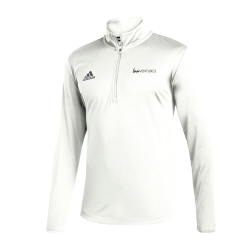 Adidas White Entrada 1/4 Zip-InnVentures