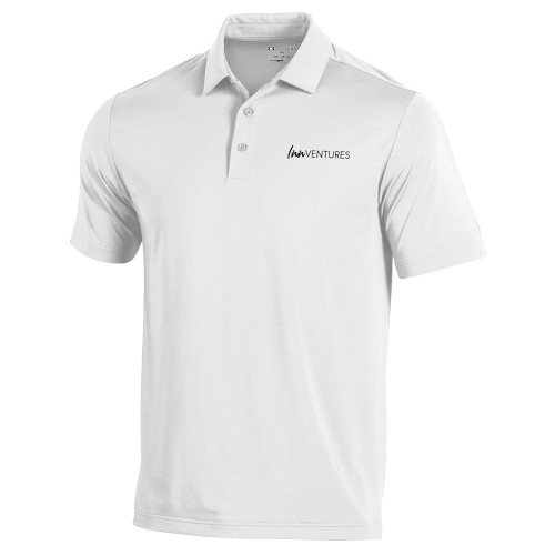 Under Armour White T2 Performance Polo-InnVentures