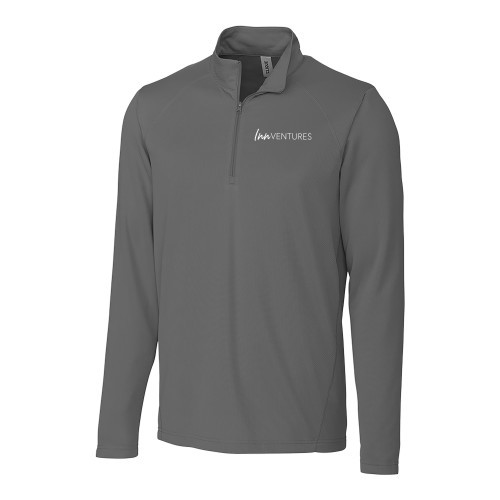 C&B Titan Grey Clique Ice Pique Half Zip-InnVentures