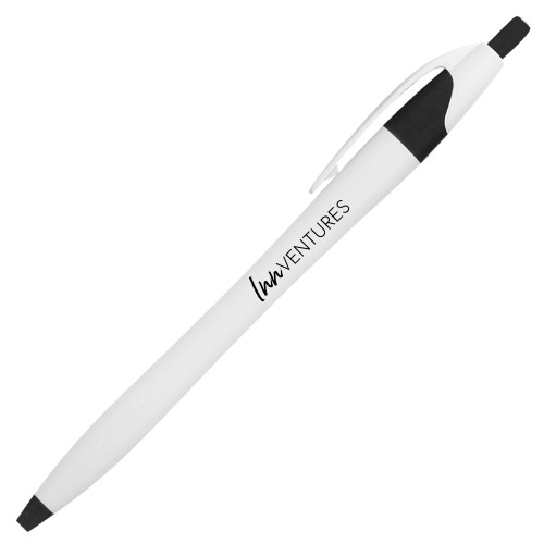 Dart White/Black Pen w/Blue Ink-InnVentures