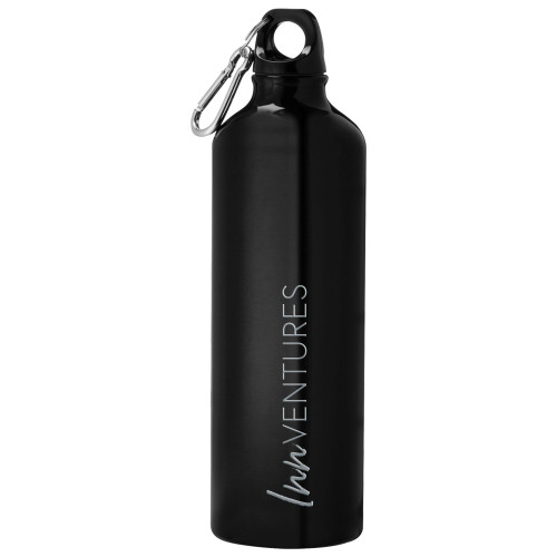 Venture Aluminum Black Bike Bottle 26oz-InnVentures Engraved