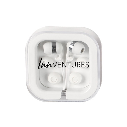 Ear Buds in Clear Square Case-InnVentures