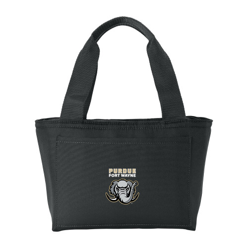 Insulated Black Lunch Tote - Purdue University Fort Wayne Primary Athletic Mark