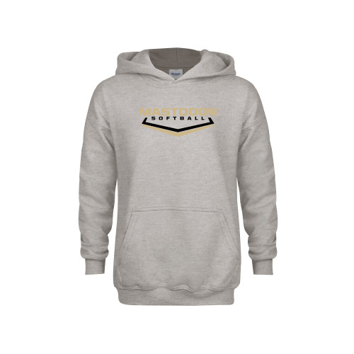  Youth Grey Fleece Hood - Purdue University Fort Wayne Softball Graphic