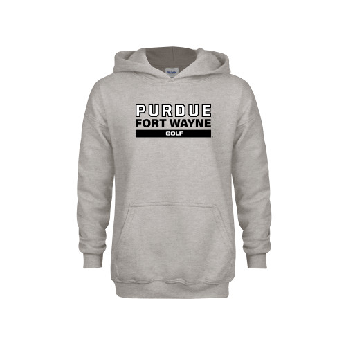  Youth Grey Fleece Hood - Purdue University Fort Wayne Golf
