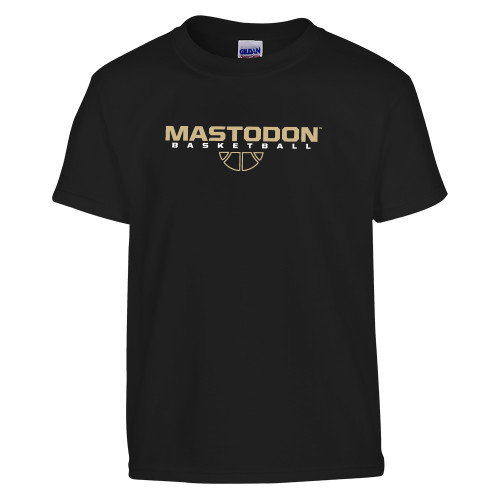  Youth Black T Shirt - Purdue University Fort Wayne Basketball Graphic