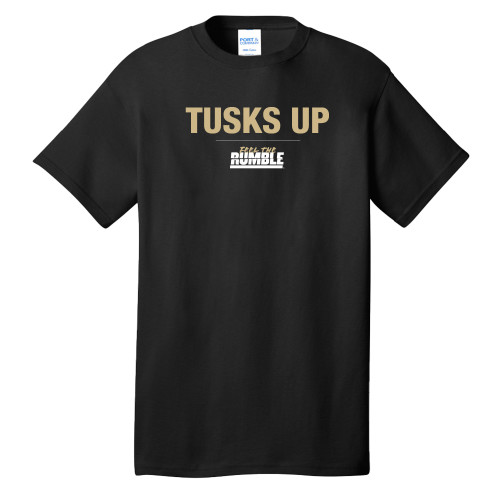  Extended Black T Shirt - Purdue University Fort Wayne Tusks Up